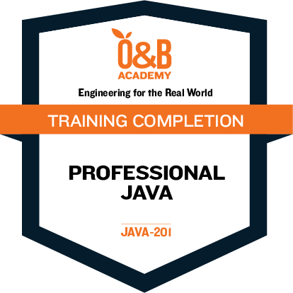 Professional Java Badge